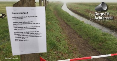 Klompenpad afgesloten langs Modderbeek