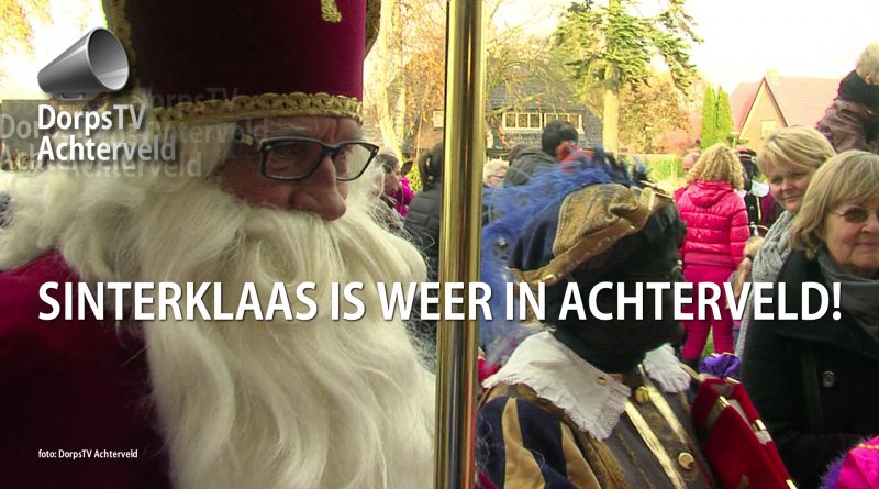 Sinterklaas is aangekomen.