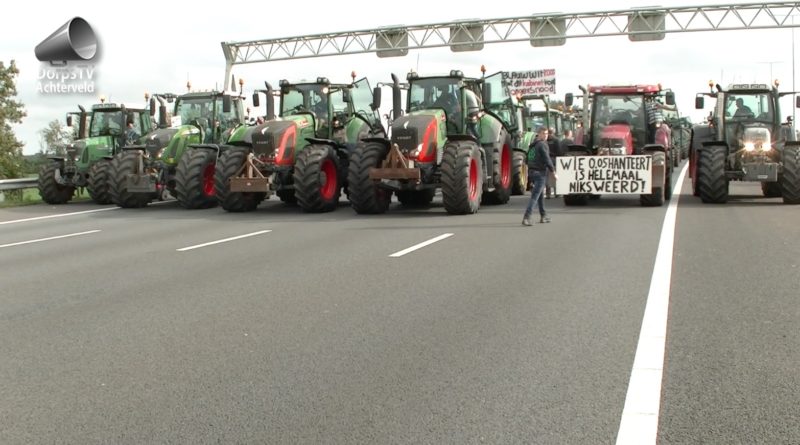 boerenprotest op A12