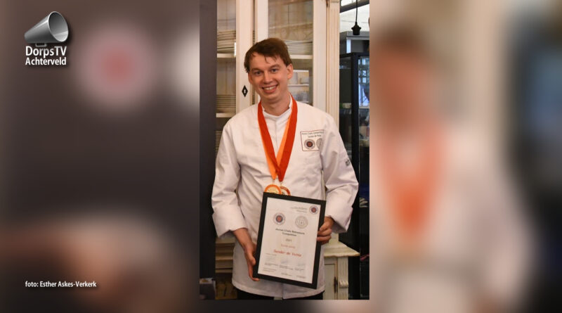 Sander de Vette wint kookwedstrijd Jeunes Chefs Rotisseurs